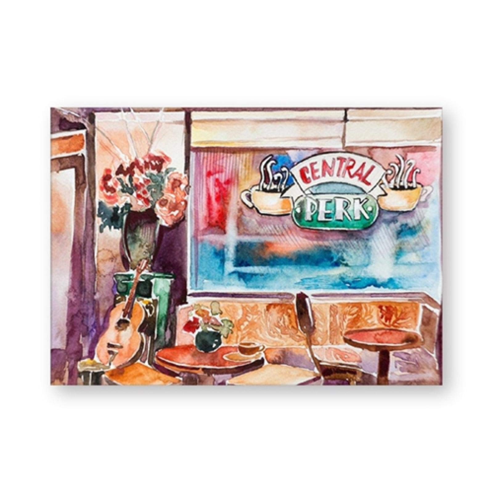 Amazon.com: Wall Art Friends TV Show Fontain Watercolor Poster
